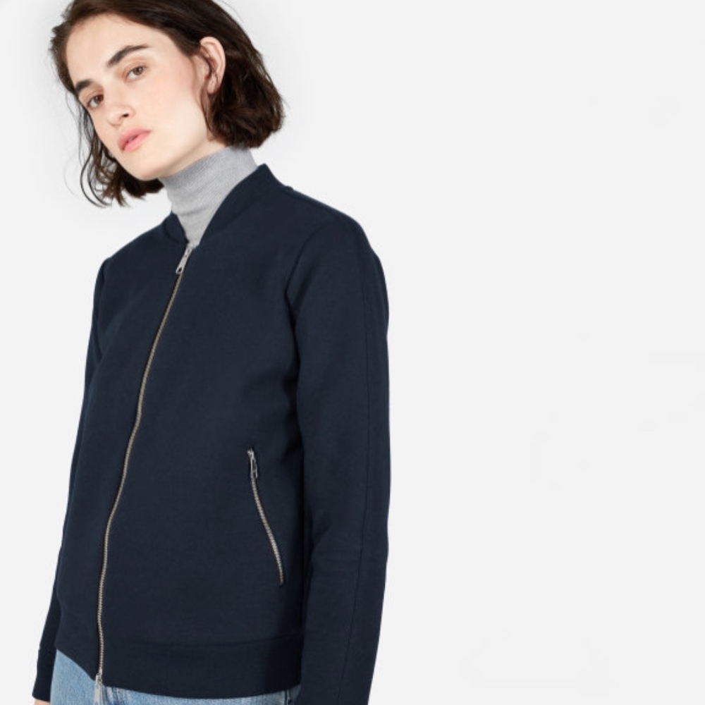 EVERLANE The Street Fleece Bomber Women’s Size M